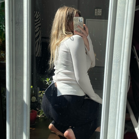 Wilfred white bell sleeve top - Picture 8 of 10